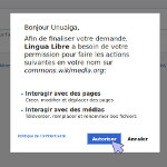 Autoriser l'interaction avec Wikimedia Commons