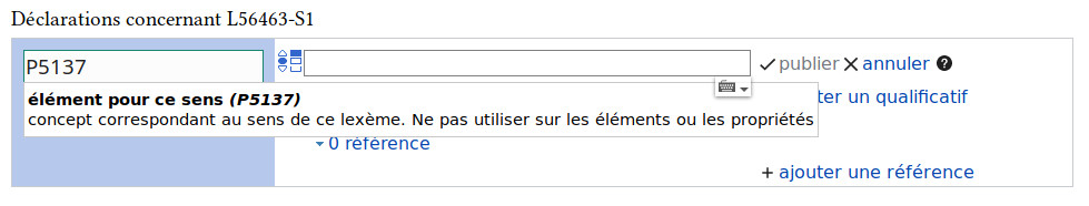 Choisir la propriété