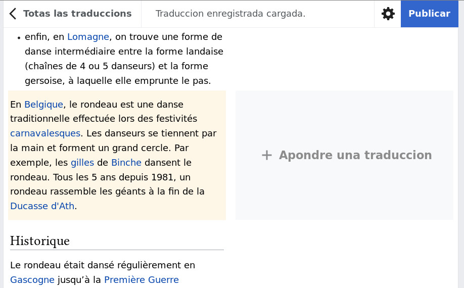 Ajouter une traduction